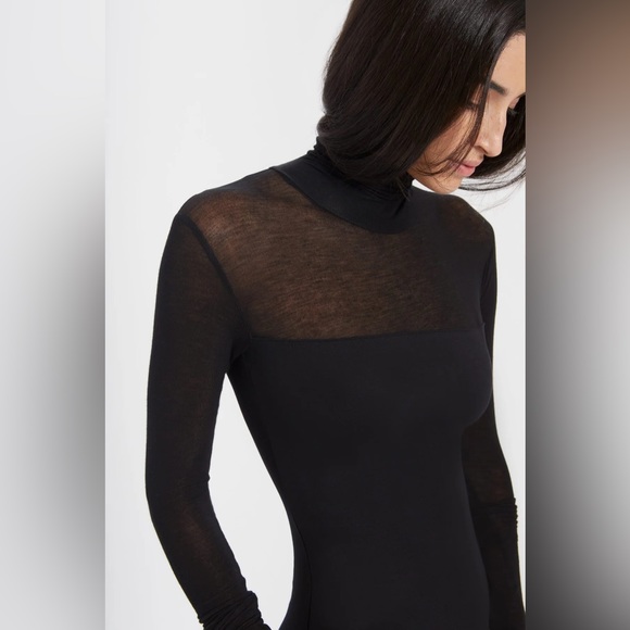 MARCELLA NEW YORK Cara black Mesh top Large - Picture 1 of 7